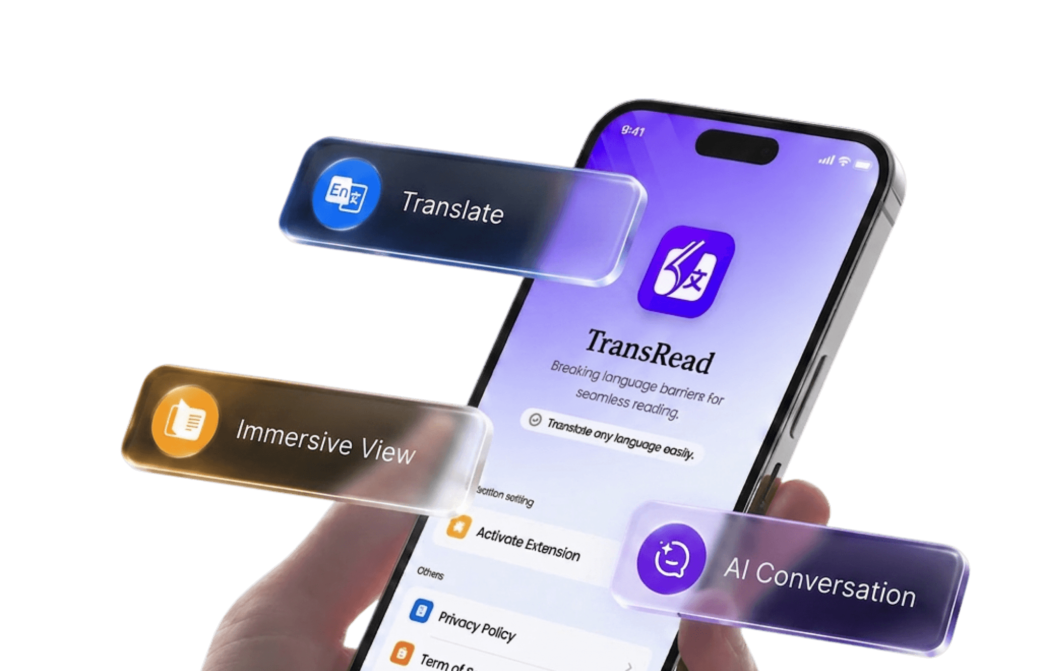 TransRead app preview